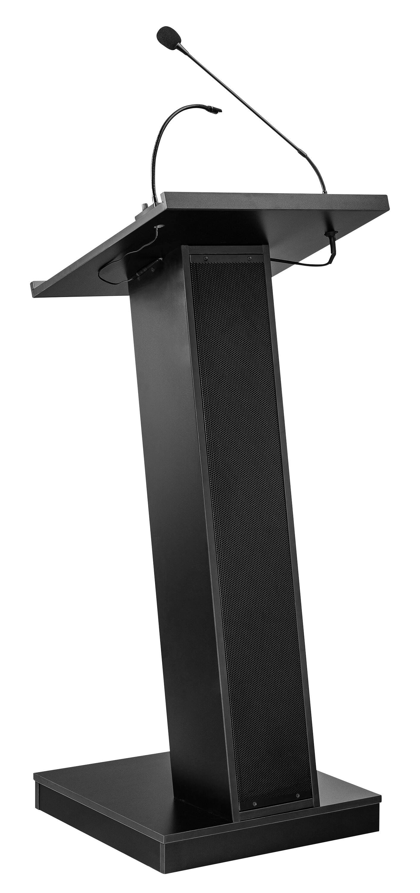 Oklahoma Sound ZED Lectern With Speaker, Black, Item Number 2103564